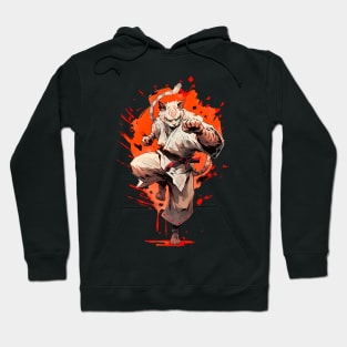 Cat kicking Hoodie